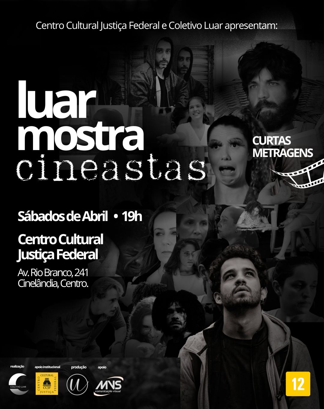 Centro Cultural Justiça Federal exibe a mostra “Luar Mostra Cineastas” todos os sábados de abril