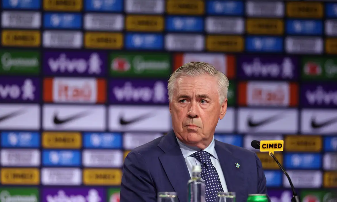 Carlo Ancelotti assume a Seleção Brasileira com foco na classificação para a Copa do Mundo de 2026