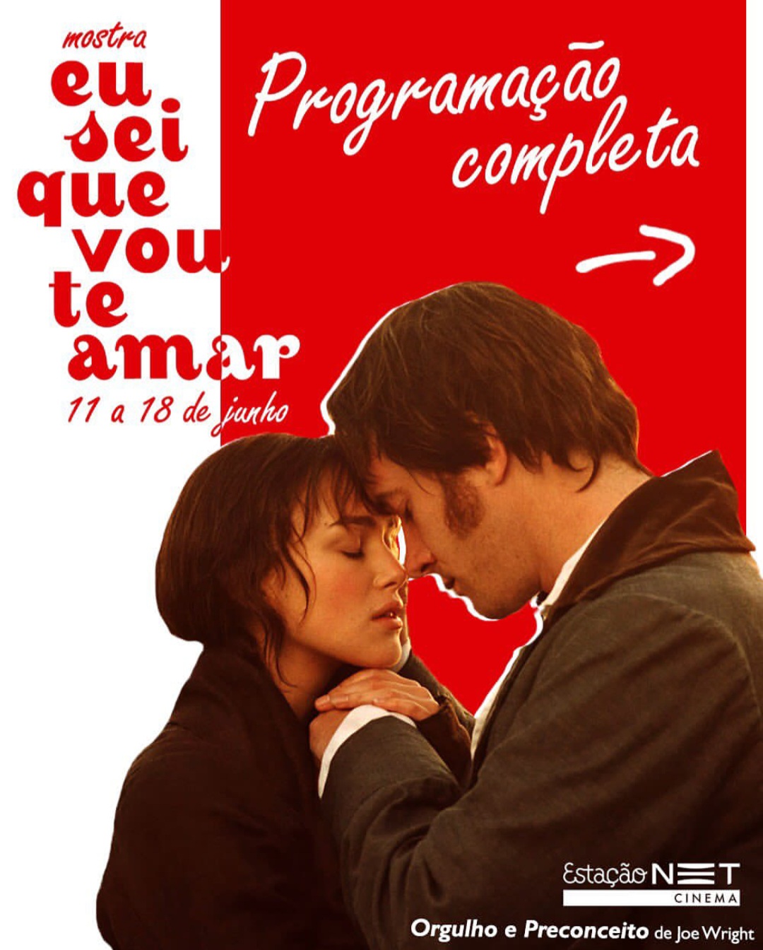 Mostra “Eu Sei que Vou Te Amar”, traz grandes clássicos românticos do cinema, na semana dos namorados