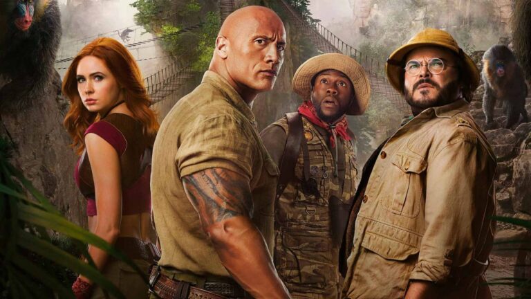 Jumanji 3 ganha fotos inéditas com The Rock, Kevin Hart e Danny DeVito