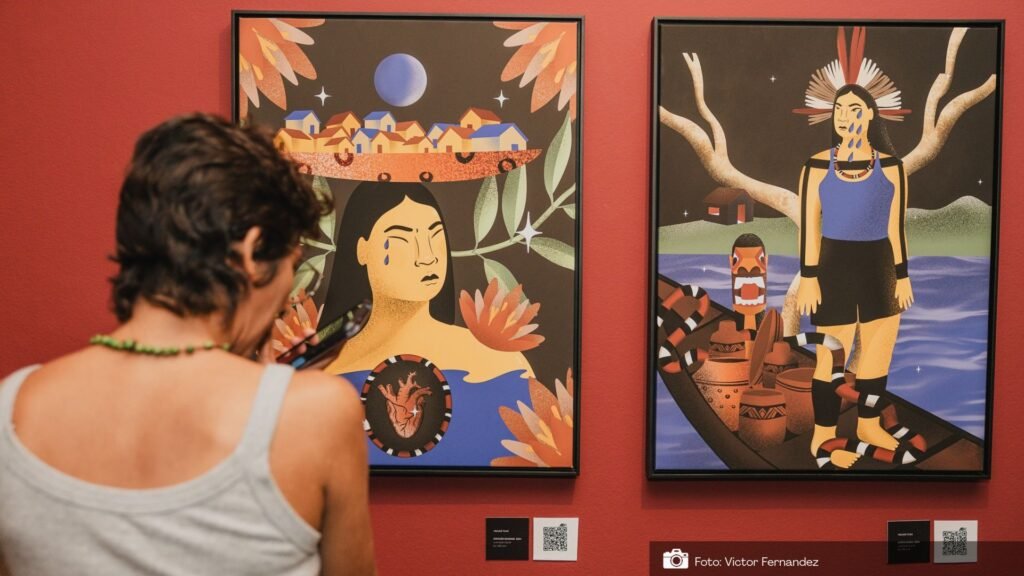 Exposição “Toda Árvore Tem Raiz” apresenta arte indígena de Yacunã Tuxá na CAIXA Cultural Curitiba